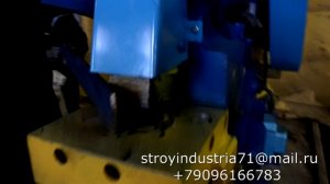 Пресс-ножницы нг5223 видео рубка уголка, проката, пробивка отверстий овальной и круглой формы