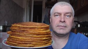 Как я готовил морковные блины, рецепт блинов. Видео снимал Геннадий Горин