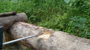 ПОДРОСТОК СТРОИТ СРУБ В ЧАЩЕ ЛЕСА | Строительство ПОЛА | Лаги на пол | СРУБ В ЧАШУ | ОДИН в ТАЙГЕ