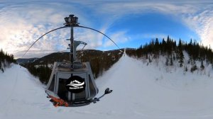 Шерегеш, сектор E, подъёмник "Гондольная КД" (360 видео).