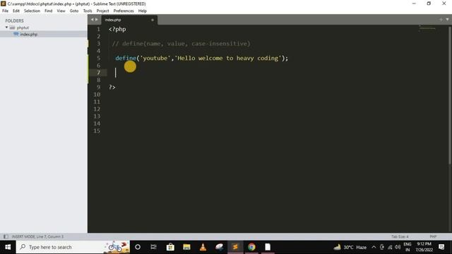 constants in php | php tutorial for beginners full - 8 | php tutorial | php full course #php