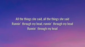 t.A.T.u. - All The Things She said (Lyrics) "Nobody else so we can be free" [Tiktok Song]