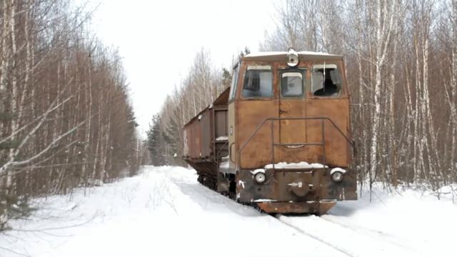 Тепловоз ТУ6А-2917 с грузом