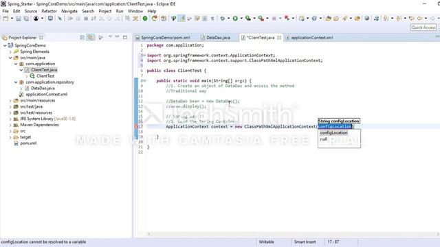 Spring IOC : Application Context смотреть онлайн