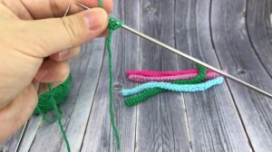 КАК БЫСТРО И ПРОСТО СВЯЗАТЬ ШНУР ЖЕМЧУЖНОЙ ВЯЗКОЙ СПИЦАМИ ? НА 5 ПЕТЛЯХ!