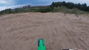 Школота Гоняет на ПИТБАЙКЕ по ПЕСКУ! Покатушки на питбайке [GoPro]