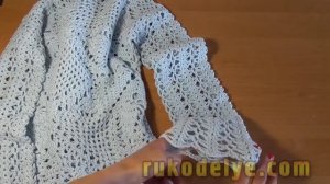 Болеро крючком для начинающих. Ажурное болеро крючком - часть 3