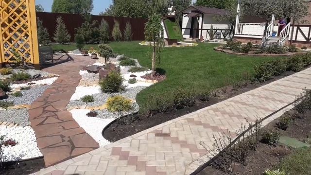 Обзор ландшафтного дизайна на участке смотреть онлайн
