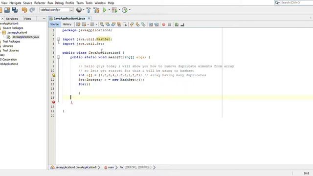 Removing duplicate elements from Array JAVA