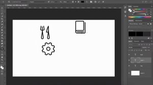 Photoshop CC - How to use Ligature Fonts and linear icons