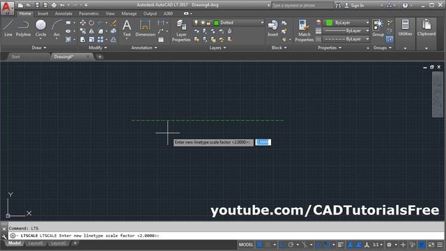 How to Draw Dotted Line in AutoCAD