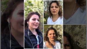 Цвите терен (украинская народная песня)  (с использованием приложения "Acapella")