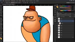 Видеоурок создания персонажа в Photoshop