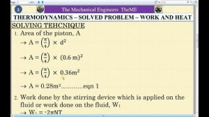 Work and Heat - Solved problem 3 - Thermodynamics :)