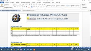 Как работает турнирная таблица по Beyblade 3