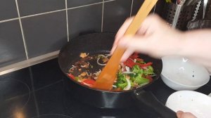 СПАГЕТТИ с Овощами Курицей и Соусом "Терияки"