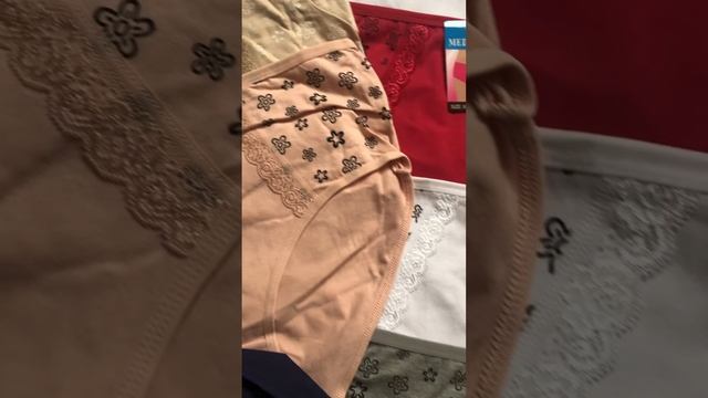 Женские трусы XL-3XL 5шт Набор женских трусов высокая посадка Больших размеров хлопковые женские смотреть онлайн