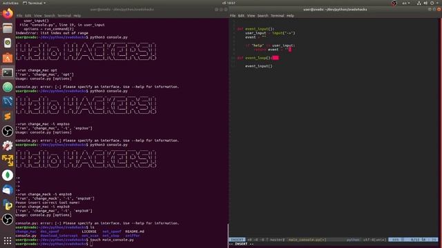 Making custom console with python #1 смотреть онлайн