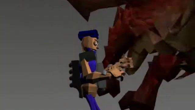 2 Robot Clanks Fight. 3d blender смотреть онлайн