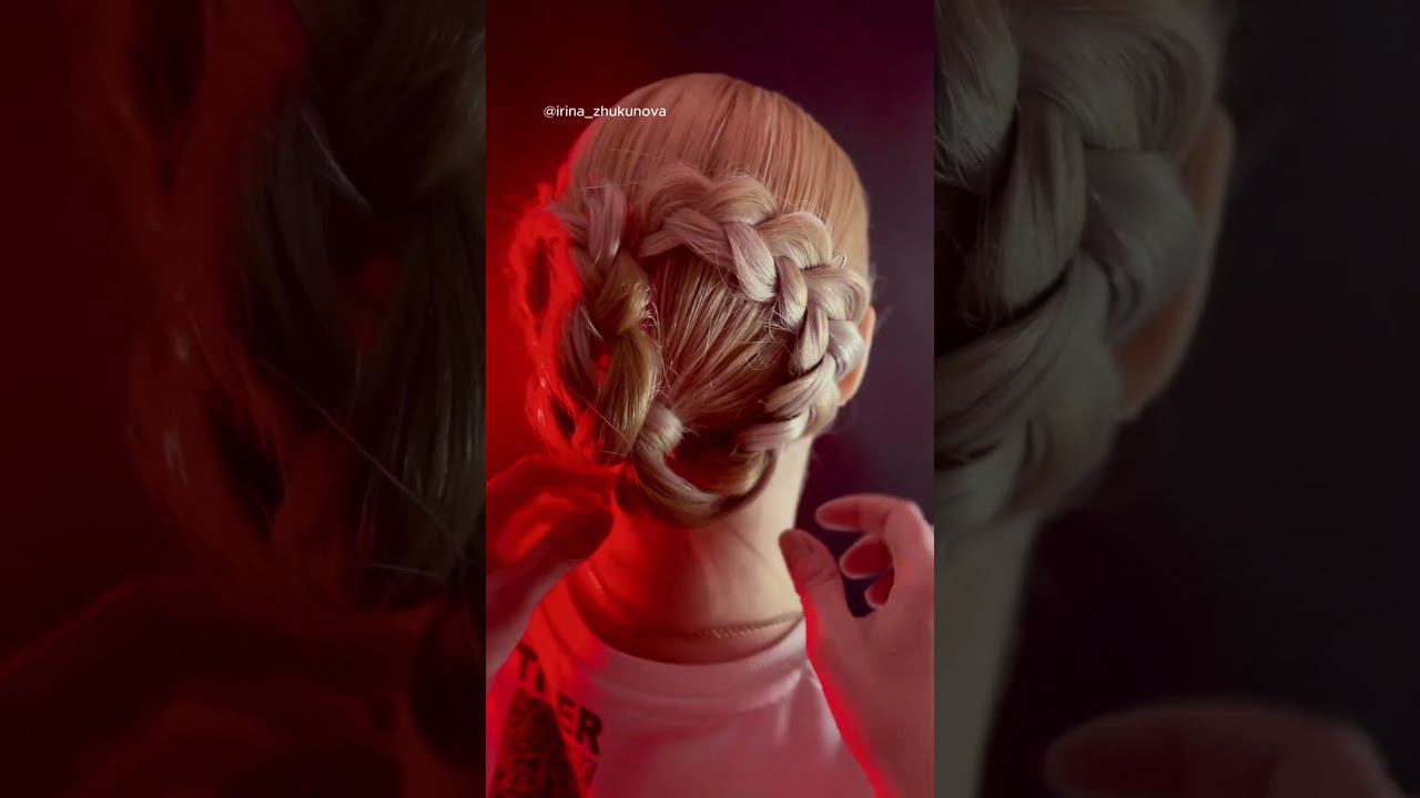Модная прическа ♀️ #hair #прическа #укладка #### #уходзаволосами #косметика смотреть онлайн
