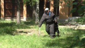 Пупков обучает немецкую овчарку Мэри. Задержание и увёртка