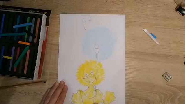 Утенок Сухая пастель. Рисование смотреть онлайн