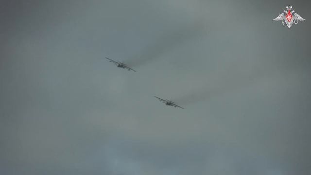 Боевая работа штурмовиков Су-25 на Южно-Донецком направлении