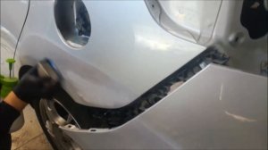 Хендай Солярис покраска в переход цвет серебро по быстрому