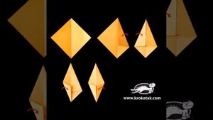 Как сделать осенний букет оригами