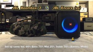 JBL Boombox 3 vs JBL Partybox Encore (essential)