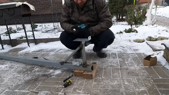Сборка мачты (стойки, столба) видеонаблюдения своими руками