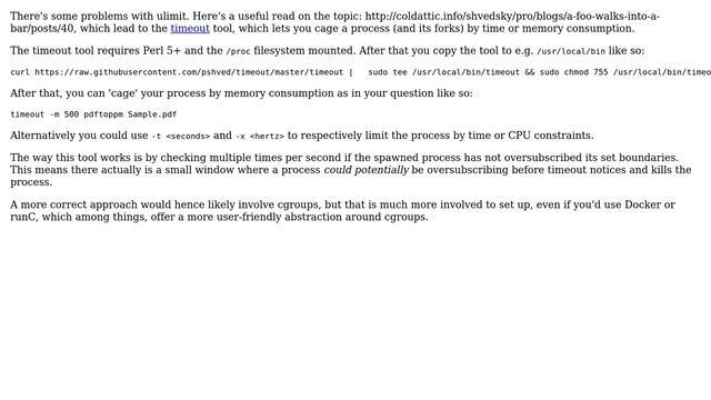 Unix & Linux: Limit memory usage for a single Linux process (7 Solutions!!) смотреть онлайн