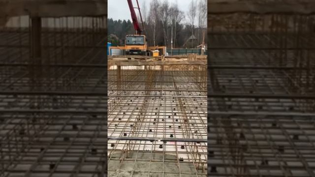 Монолитная плита 400мм B35 #арматура #бетон #мелкощитоваяопалубка #доска #минимализм  #гидроизоляци смотреть онлайн