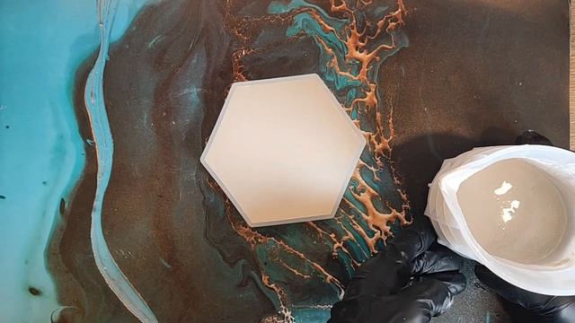 Поднос шестигранный из гипса DIY. Декор из умного гипса от самарагипс. Пропорции. смотреть онлайн