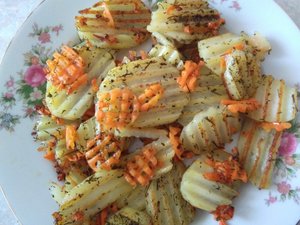 Жарим вкусную картошку на кокосовом масле.mp4