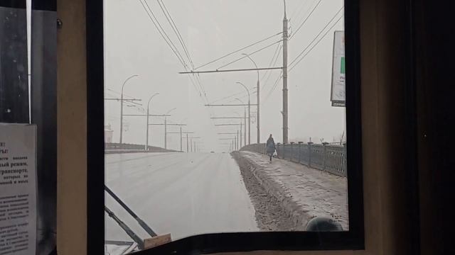 По туманной Вологде на автобусе 6. ЛиАЗ 5292.21 б/н 034 (21.01.2023) смотреть онлайн