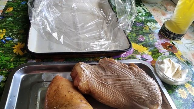 Рулька свинная в духовке, в рукаве. Просто и вкусно. смотреть онлайн