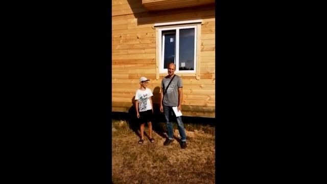 Отзыв Заказчика. Построили дом из бруса 6х8 смотреть онлайн