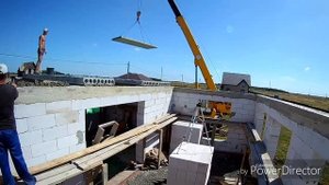 Укладка плит перекрытий