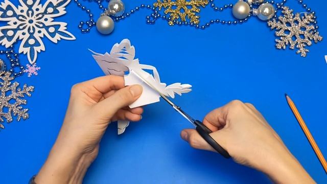 Новая, необычная СНЕЖИНКА ДЕД МОРОЗ из бумаги своими руками / New, unusual, simple snowflakes