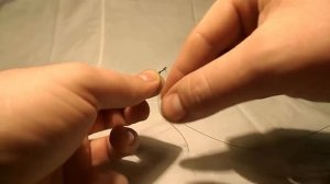 Новый, уникальный узел для крепления крючка. Вяжем уникальный узел на крючке.