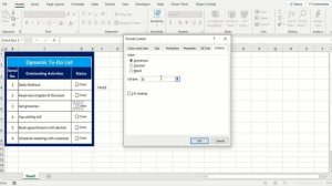 How to Create A Dynamic Checklist  in Excel ✔️