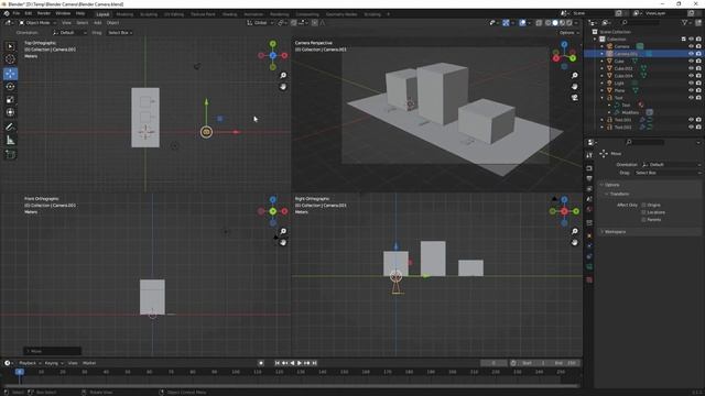 Blender. Камеры - создание и редактирование. Для новичков смотреть онлайн