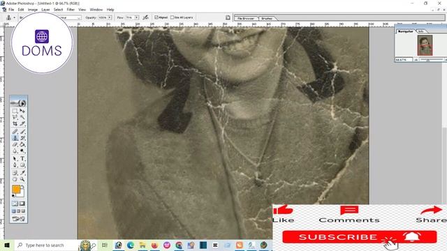 OLD TORN BAD PHOTO TO GOOD PHOTO IN PHOTOSHOP ਖਰਾਬ ਫੋਟੋ ਤੋਂ ਸਾਫ ਫੋਟੋ ਬਣਾਉ