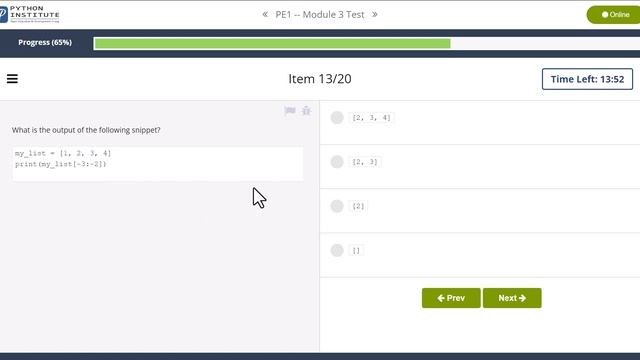 Python Essentials 1 Module 3 Test with explanation