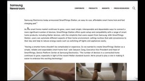 Samsung SmartThings Station, revealed in CES 2023