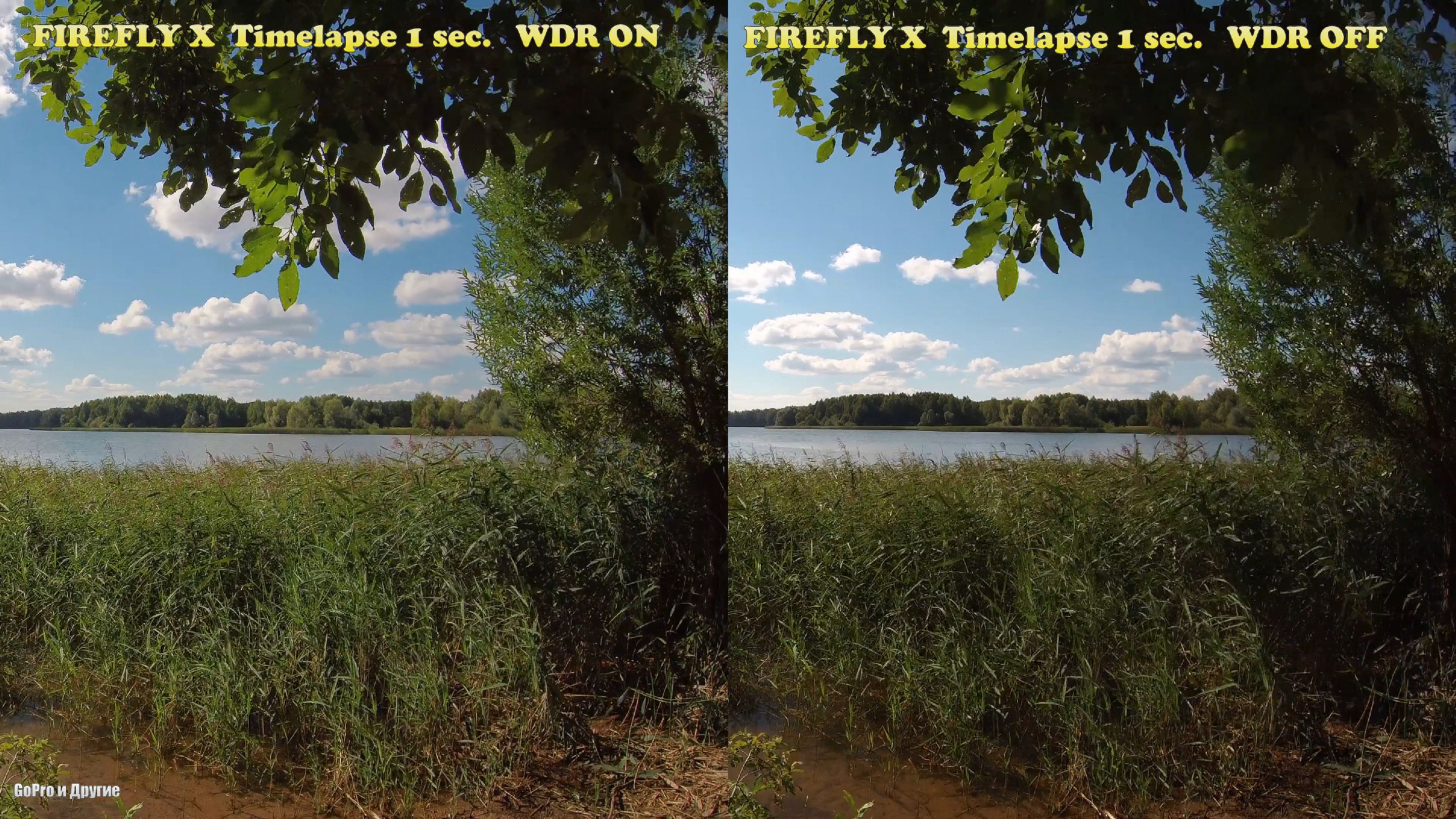 Экшн камера Firefly 10 Timelapse 4k. Проверяю работу WDR