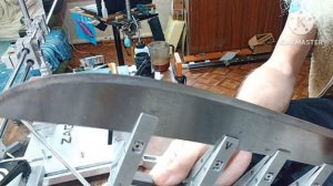 Заточка мачете на переменный угол.