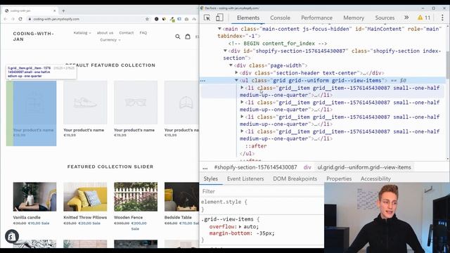 Shopify how to create a Featured Product Slider