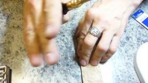 Кожаный ремень  обработка торцов, снимаем фаску